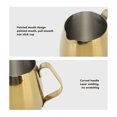 thumbnail image 4 of Milk Frothing Pitcher,  304 Stainless Steel Milk Frothing Pitcher Stylish Golden Coffee Milk Cup For Making Coffee Latte Art, 4 of 8