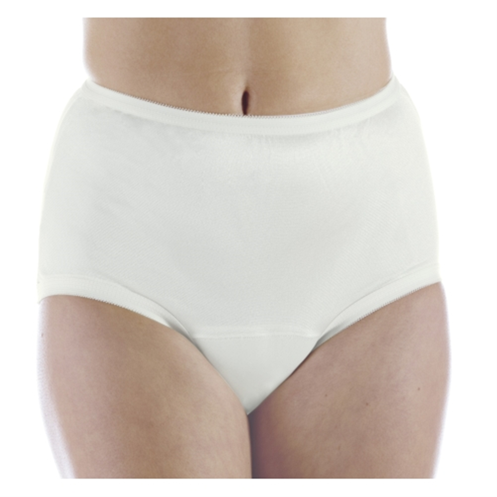 1Pack Wearever Women's Nylon Incontinence Panties Ivory 3X (Fits Hip