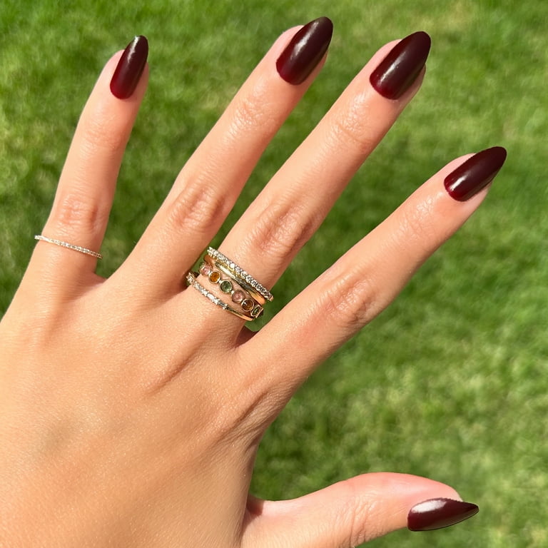 Red on sale engagement nails