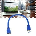 thumbnail image 2 of 30cm/100cm Usb 3.0 A Male To Micro B Cable For Mobile Hard Drive Hdd Fao, 2 of 5