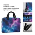 thumbnail image 4 of FORMRS 16" Laptop Bag Carrying Sleeve Case with Handle Travel Shoulder Briefcase, Galaxy Pattern, 4 of 8