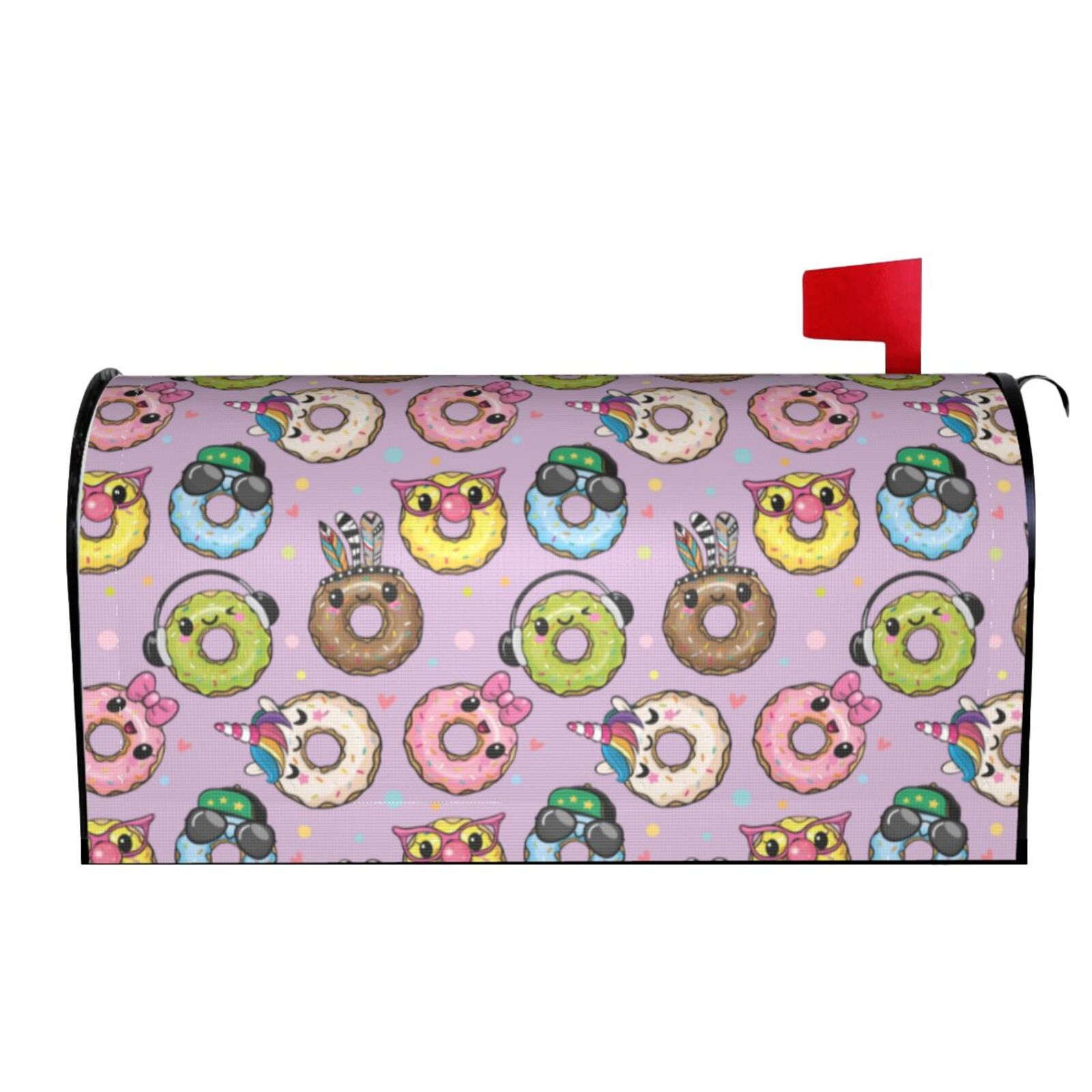 Xecao Cute Donuts for Mailbox Cover with Magnetic Strips, Waterproof and Sunscreen, Adds a Decorative Touch to Your Garden Yard.