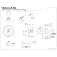 thumbnail image 2 of Kingston Brass KB2638EL Elinvar Tub & Shower Faucet, Brushed Nickel, 2 of 2