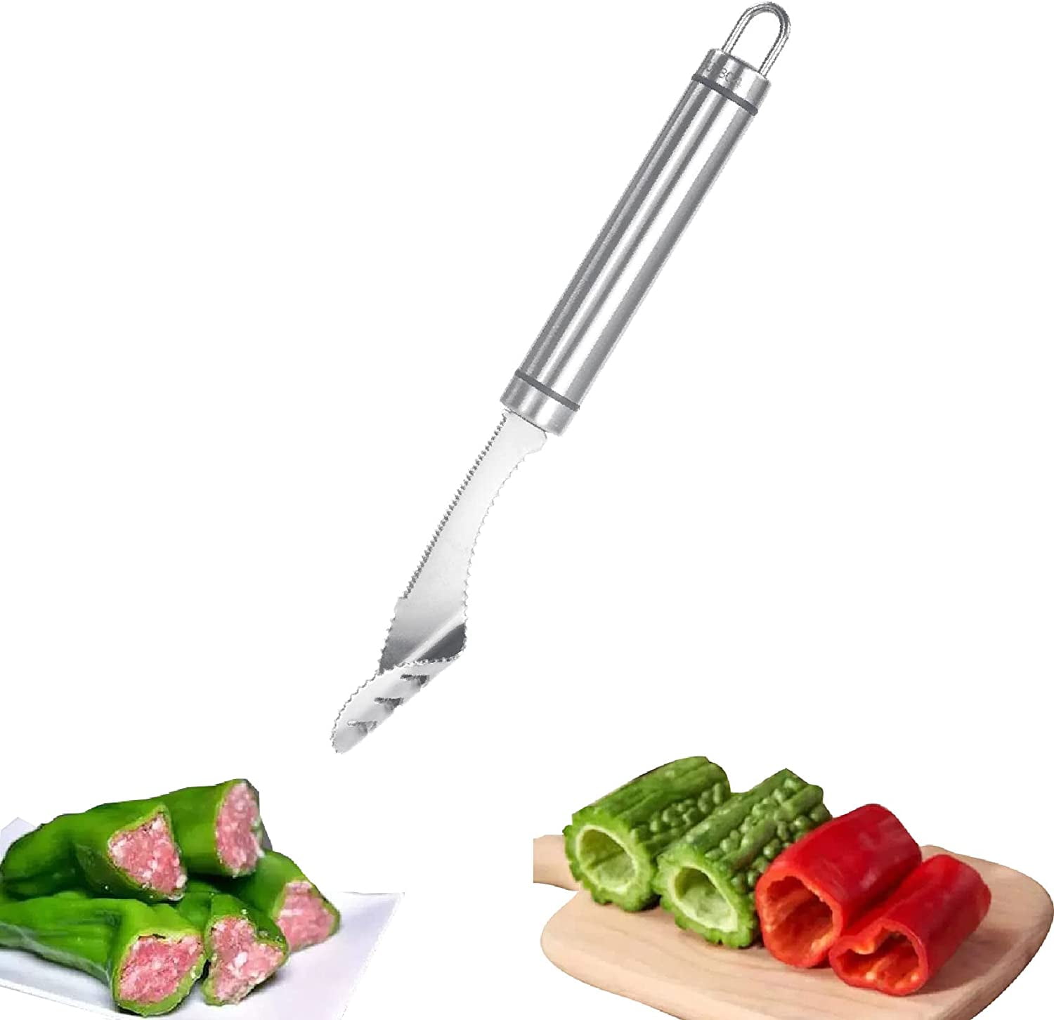 Pepper Seed Corer Remover,Jalapeno Corer Tool,Pepper Corer Seed Remover