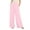Pink, variant on Womens Polka Dot Pants High Waist Pleated Wide Leg Summer Casual Flowy Lounge Trousers with Pockets for Travel,Black,L