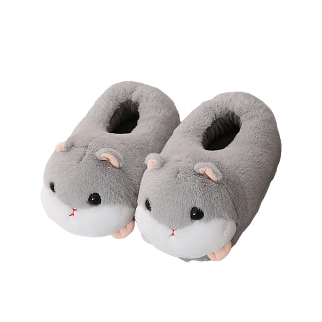 Sonducket Zapatillas de felpa de cordero para hombre y mujer, zapatos cálidos de invierno para casa de ovejas de dibujos animados Calzado tipo 3
