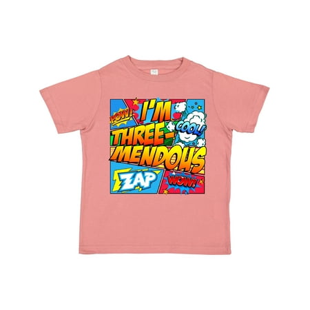 

Inktastic I m Three Mendous Gift Toddler Boy or Toddler Girl T-Shirt