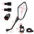 thumbnail image 2 of Yiwosu 2Pcs Universal Motorcycle Side Mirror 7/8" for Suzuki Honda ATV Carbon Fiber, 2 of 9
