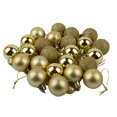 thumbnail image 3 of Adornos navideños de 3 cm, bolas de plástico colgantes, juego de decoraciones para árboles de Navidad, para fiestas, bodas, hogar, regalos para bebés, juguetes, 3 of 4