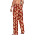 thumbnail image 5 of HPINK-T Xmas Gingerbread Men's Pajama Pants Sleepwear Pajama Pant with Pockets Lounge Pajama Bottoms for Men, 5 of 7