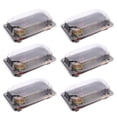thumbnail image 1 of ColoMX Caja de plástico para sushi de 50 piezas, contenedor de almacenamiento de alimentos desechable, caja de Bento para sushi, 1 of 7