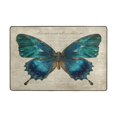 thumbnail image 3 of WOBOGO Royal Blue Butterfly Carpet Non-Slip Rugs Soft Doormat 36×24in Living Dining Room Bedroom Decorative, 3 of 7