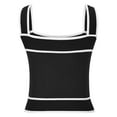 thumbnail image 4 of HADST Women's Slim Knit Square Neck Sleeveless Tank Tops - Summer Shirts, Camisole Style, Sizes S-XXL, Chic & Modern, 4 of 5