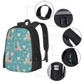 thumbnail image 2 of Fotbe Teal Mama Llama Pattern Student Backpack –School backpack Large Capacity Durable and Ergonomic Backpack with Laptop Compartment and Multiple Pockets, 2 of 6