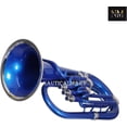 thumbnail image 2 of Brass Bb Flat Musical Instrument Euphonium 3 Valve With Free Hard Case Mouthpiece (Blue), 2 of 5