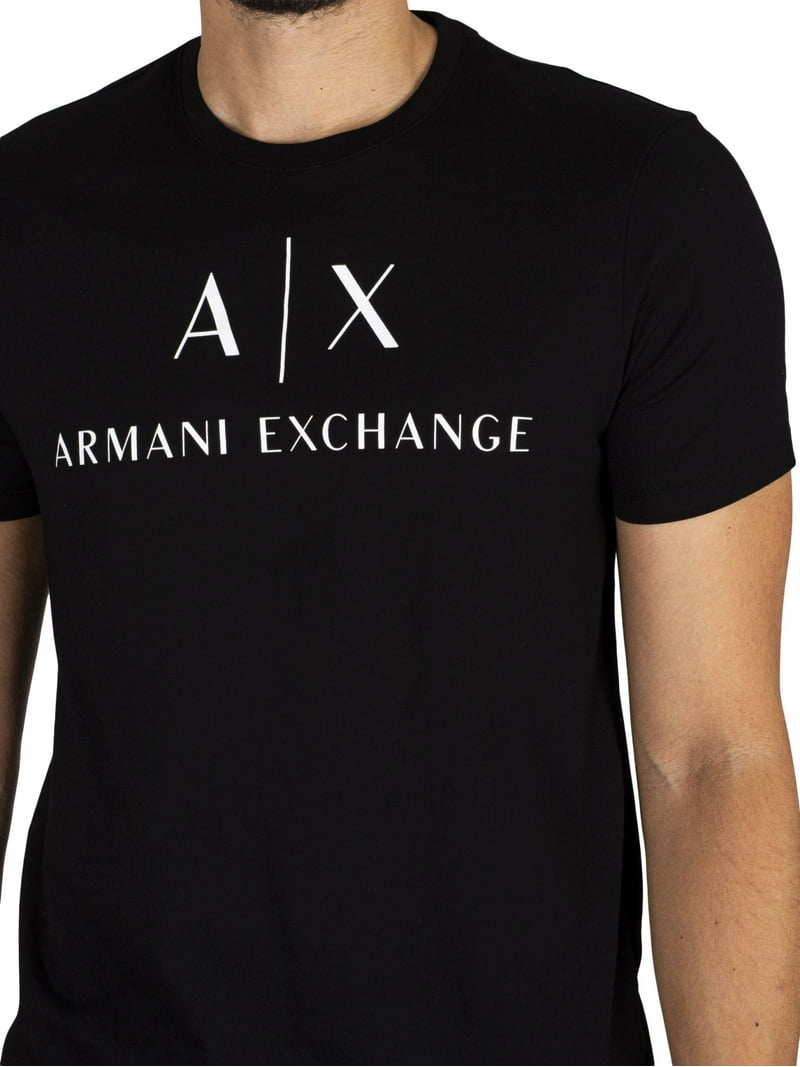 Armani Exchange Printed Logo T-Shirt, Black - Walmart.com