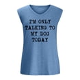 thumbnail image 5 of Birdeem T-Shirt Sans Manches à Col en V Imprimé Mode Décontractée pour Femmes, 5 of 5
