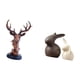 thumbnail image 5 of Figura Decorativa De Cabeza De Ciervo, Estatua Artesanal De Animal, Decoración Del Hogar, Resina, Para Mesita De Noche, Escritorio, Cerámica, Porcelana, Conejito, Soporte De TV, Decoraciones, 5 of 8