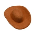 thumbnail image 4 of Sombrero de vaquero en miniatura a escala 1/6, sombrero occidental, decoración, accesorios coleccionables, figura de acción, accesorio decorativo para Marrón, 4 of 8