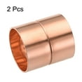 thumbnail image 3 of Unique Bargains 35mm Straight Copper Pipe Coupling Connecting Adapter Solder Connection for Plumbing 2 Pack, 3 of 5