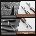 thumbnail image 5 of Adjustable Edge Creaser for Leather Crafting and Working Tools, Stainless Steel with Black Walnut Handle A, 5 of 5