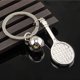 thumbnail image 3 of Mini lindo llavero de fútbol llavero de bolos llavero de tenis hombres señoras niños niñas JM, 3 of 5