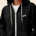 thumbnail image 5 of Dalix Panda Embroidered Zip Hoodie Fleece Long Sleeve Pocket Warm Soft Mens in Black 2XL XX-Large, 5 of 5