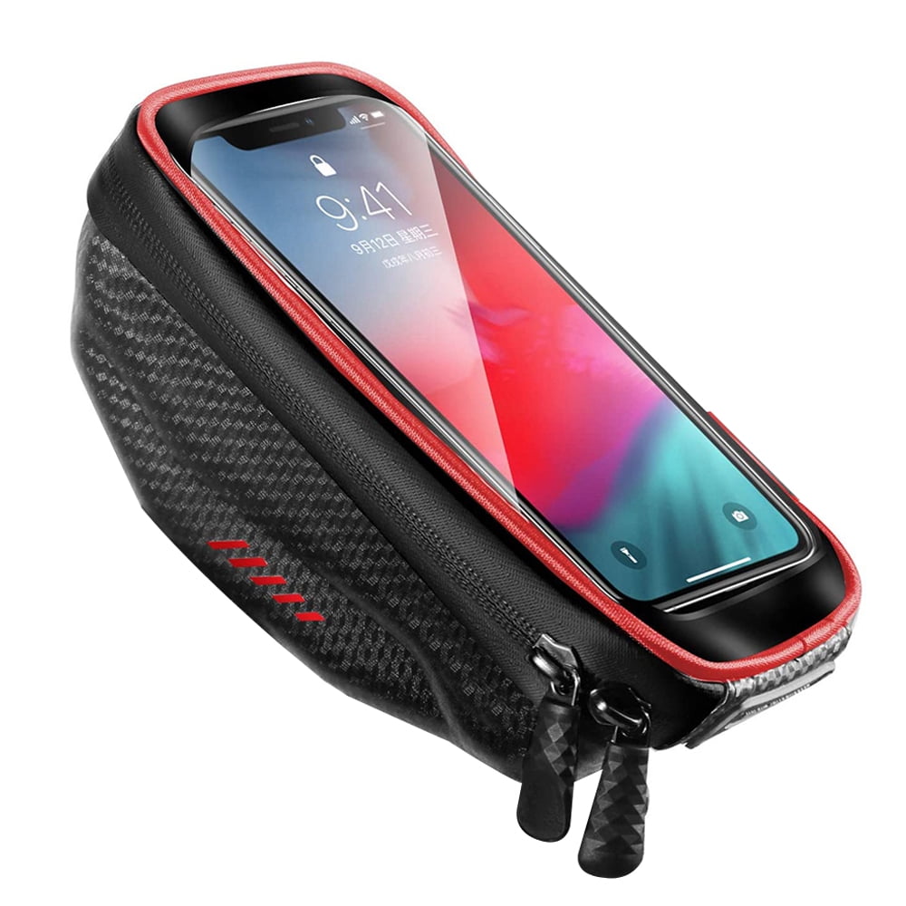Bicycle Bike Frame Bag Cycling Top Tube Pannier Pouch For iPhone XS XR 8 Samsung 
