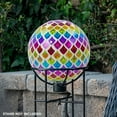 thumbnail image 5 of Alpine Corporation Multicolor Glass Gazing Globe with Mosaic Teardrop Design, 5 of 5