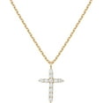 thumbnail image 1 of czcpp-14K Gold Plated Cross Necklace for Women | Cross Pendant | Gold Necklaces for Women, 1 of 4
