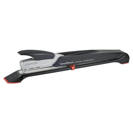 PaperPro inREACH+ 25 Long 12.5" Reach Stapler, 25-Sheet Capacity, Black/Silver