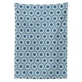 thumbnail image 3 of Ambesonne Eastern Tablecloth Rectangular Table Cover, Vintage Floral Spring, 52"x70", Blue White, 3 of 4