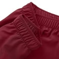 thumbnail image 5 of Xfvqtps Scrubs Set for Women V-Neck Pocket Solid Color Stretch Scrub Top and Elastic Waist Jogger Pants Bunched Feet Soft Nursing Uniform Set Short Sleeve Working Uniform Set Burgundy, 5 of 8