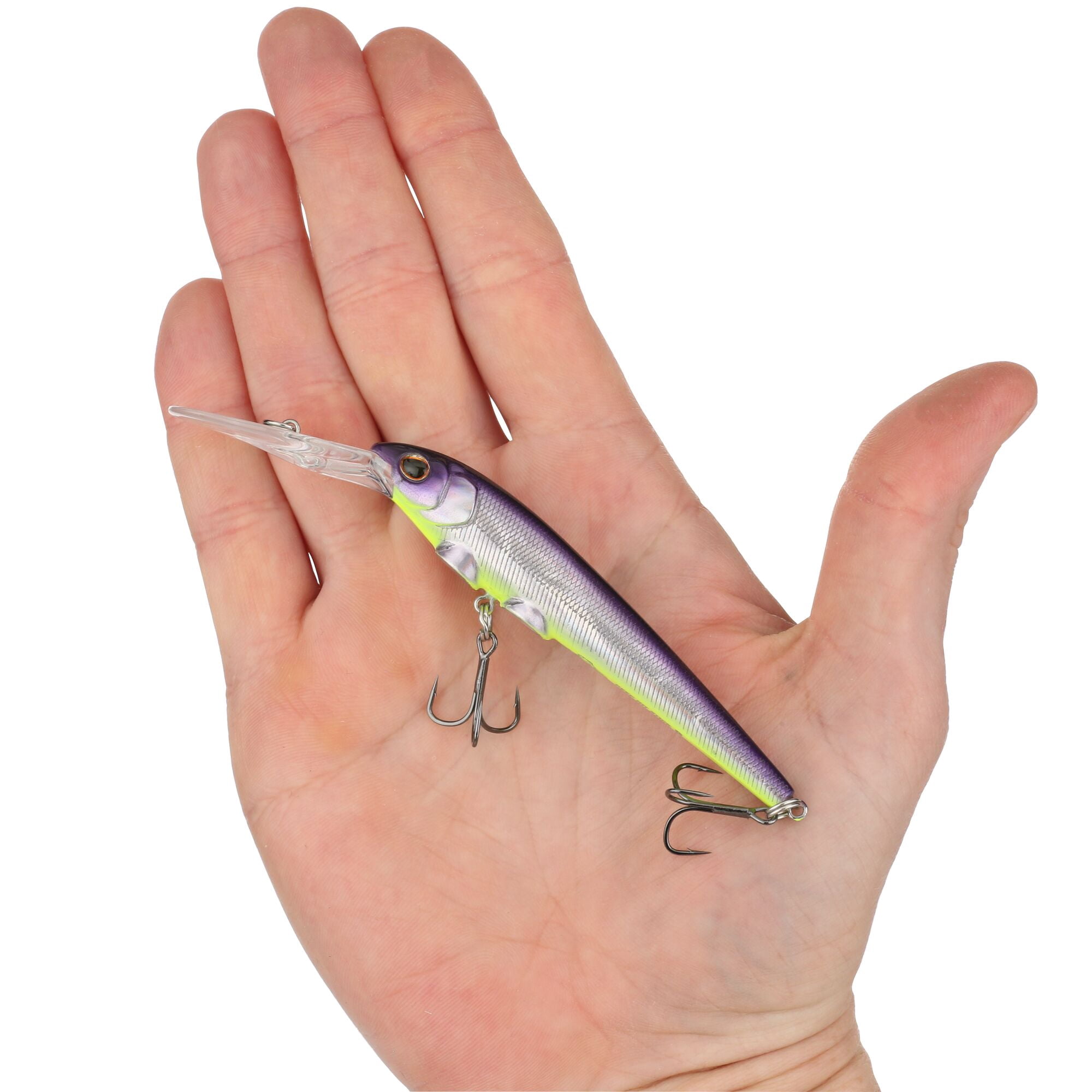 Berkley Deep Hit Stick, 3.75 in, Crankbaits, Purple Slime (1 Count)
