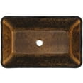 thumbnail image 2 of Rectangular Glass Vessel Sink in Russet Glass, 2 of 8