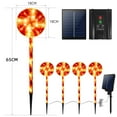 Garden Statues Lollipop Solar Christmas Lights Outdoor 4 Pack LED