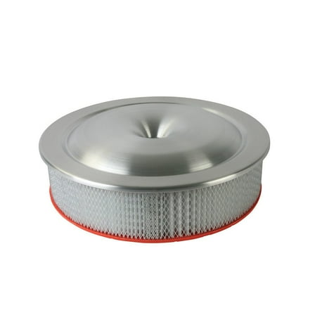 Moroso 16in Alum. Air Cleaner - Low Profile 7-5/16 Neck