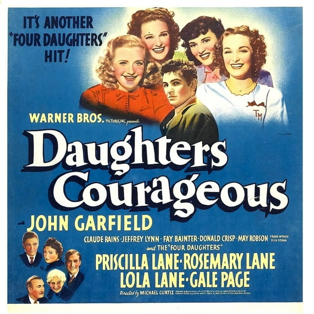 Daughters Courageous Top Center: John Garfield On Window Card 1939 ...