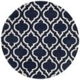 thumbnail image 4 of SAFAVIEH Hudson Louise Geometric Shag Area Rug, Navy/Ivory, 7' x 7' Square, 4 of 10