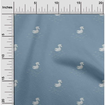 oneOone Cotton Poplin Fabric Duck Ikat Fabric Prints By Yard 42 Inch Wide