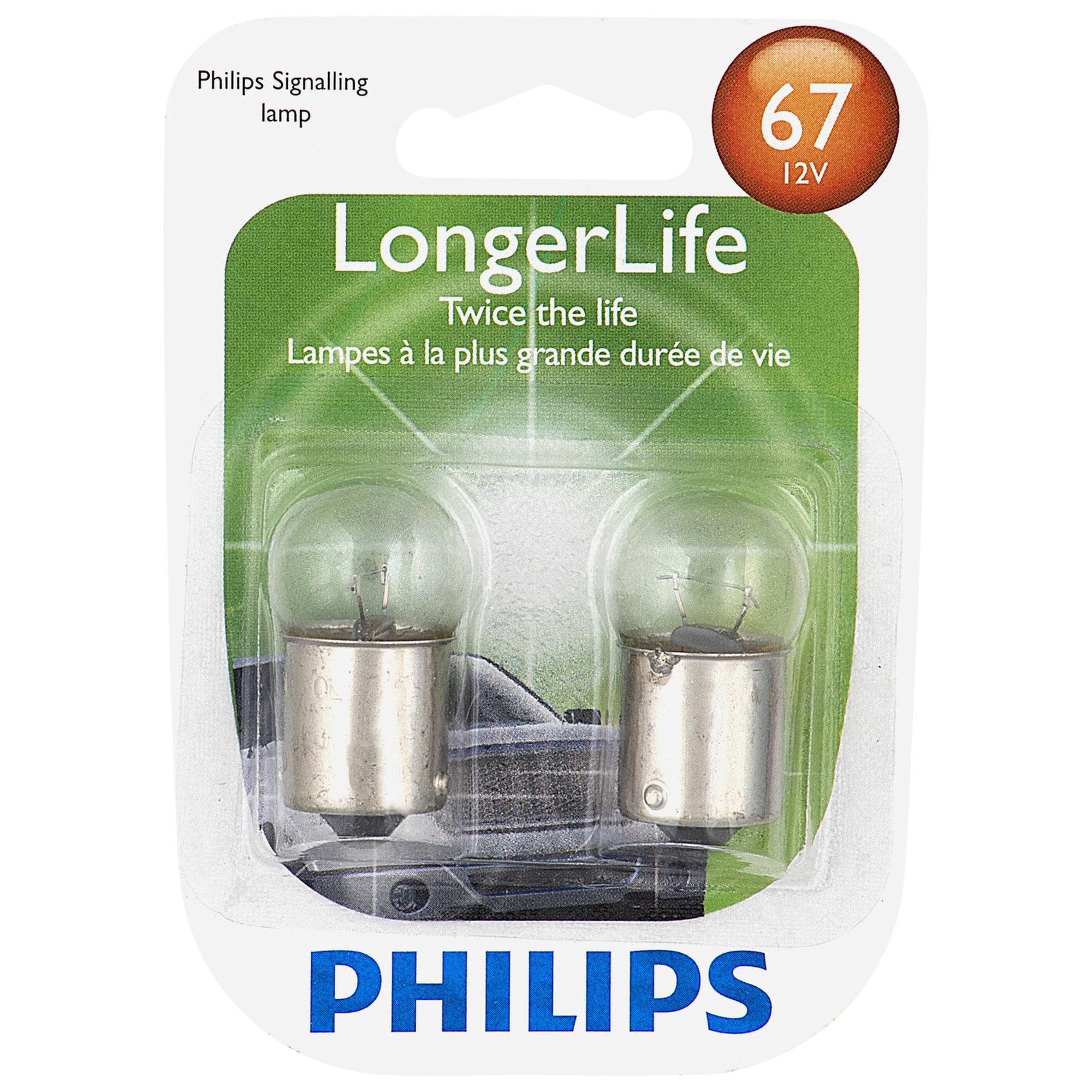 Philips LongerLife Miniature 67LL, Pack of 2