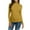 Yellow, variant on Black Plus Size Woman Shirts, Long Sleeve Plus Size Womens T Shirts, Weekend Polyester Plus Size Women'S Tops, Women Casual Solid Mock Turtleneck Blouse Tops Slim Fit Stretchy Layer Tee Shirts