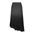 thumbnail image 6 of Kaemgyyd Skirts for Women Summer Gradient Ruffle Hem Flowy Midi Skirt Trendy Elastic Waist Asymmetric Skirt Vacation Beachwear, 6 of 7