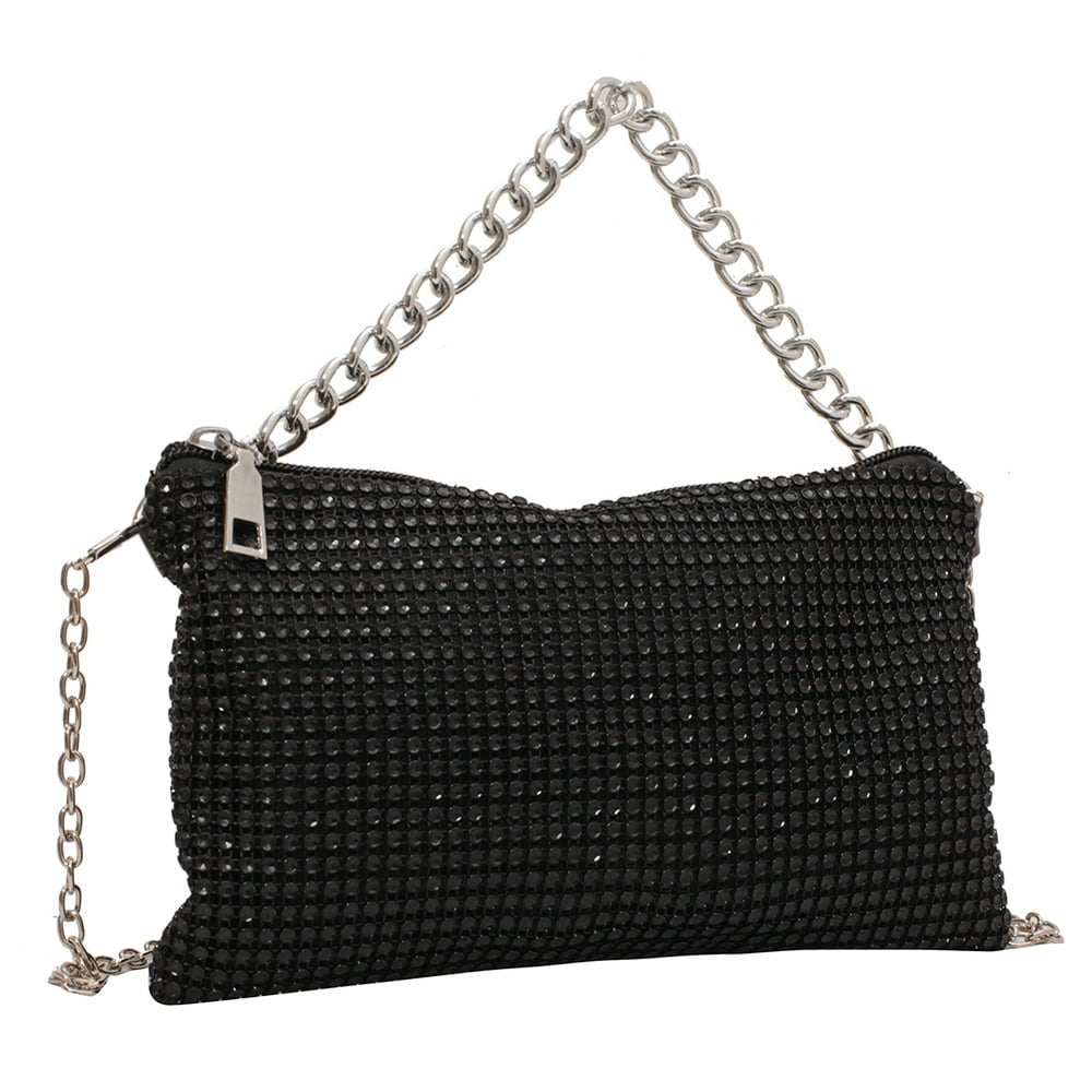 Women Handbags Chain Rhinestone Casual Tote Envelope Ladies