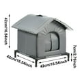 thumbnail image 3 of All-Weather Outdoor Cat Kennel with Insulated Warm Shelter for Winter Pet, 3 of 9