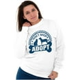 thumbnail image 4 of Dont Shop Adopt Cat Dog Pet Owner Sweatshirt for Men or Women Brisco Brands L, 4 of 5