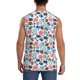 thumbnail image 4 of Fotbe Sport Items Men's Camiseta sin Mangas Estampada para Hombres, Playera Casual para Gimnasio, Entrenamiento, Playa-Medium, 4 of 7