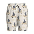 thumbnail image 6 of Daiia Hippos Driving A Car Mens Woven Stretch Pajama Short,Short Pajama Pants-3X-Large, 6 of 7