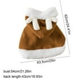 thumbnail image 3 of Pet Christmas Costume Poncho Cape with Hat Santa Claus Cloak for Cats and Small Dogs Christmas Dog Costume Holiday Cat Outfit, 3 of 6