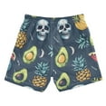 thumbnail image 2 of joogoo Boys Swim Trunks Skull and Fruits Beach Board Shorts Drawstring Swimsuit XL, 2 of 6